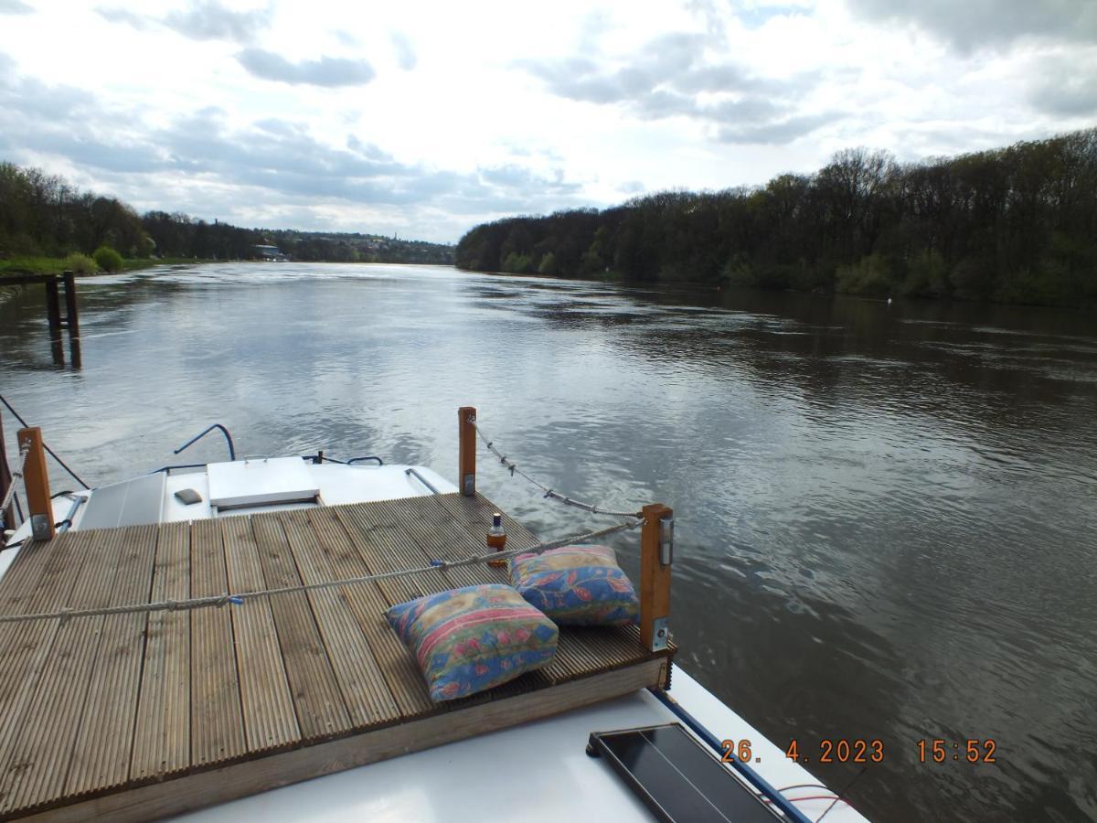 Zouw Hausboat Zakotven -Pouze Ubytovani Roudnice nad Labem Bagian luar foto