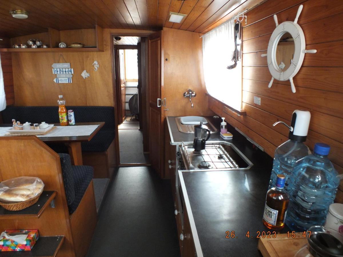Zouw Hausboat Zakotven -Pouze Ubytovani Roudnice nad Labem Bagian luar foto